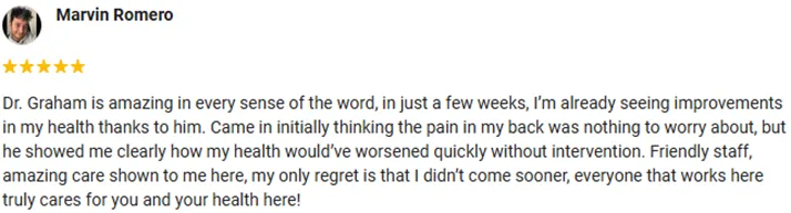 Chiropractic Rocky Hill CT Marvin Romero Testimonial