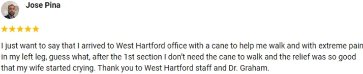 Chiropractic West Hartford CT Jose Pina Testimonial
